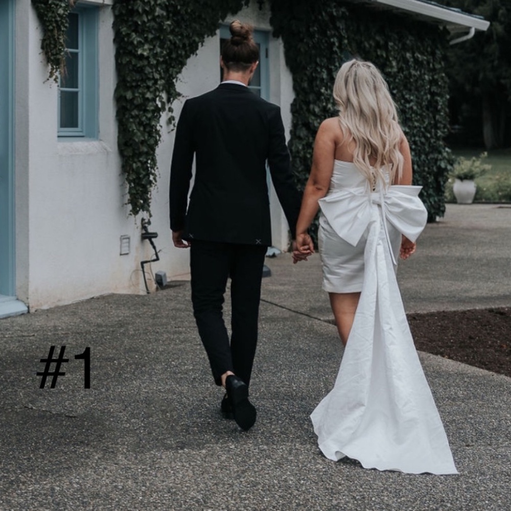 White Dress - bow back